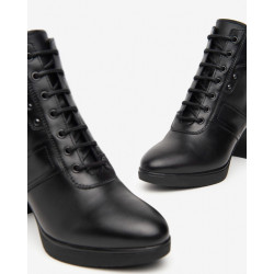 TRONCHETTI NEROGIARDINI DONNA GUANTO NERO PU.LESINA TACCO 7 CM I411201D/100