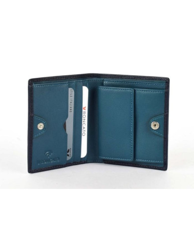 PORTAFOGLIO RONCATO UOMO PICCOLO CON PORTAMONETE VESUVIO NAVY/CLASSIC BLU 9,3X10,9X1,5CM 41002353