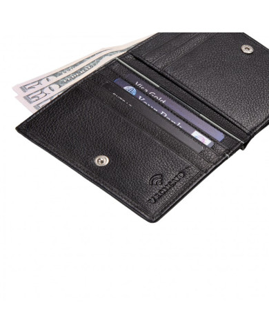 PORTAFOGLIO RONCATO UOMO PIATTO CON CERNIERA BOSTON NERO 41263501