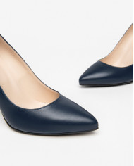 DECOLLETE' NEROGIARDINI DONNA PELLE BLU TACCO 9,5CM E413500DE/200