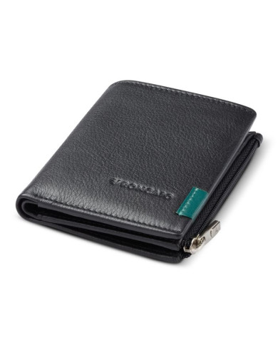 PORTAFOGLIO RONCATO PIATTO CON CERNIERA MONACO NERO 41084401
