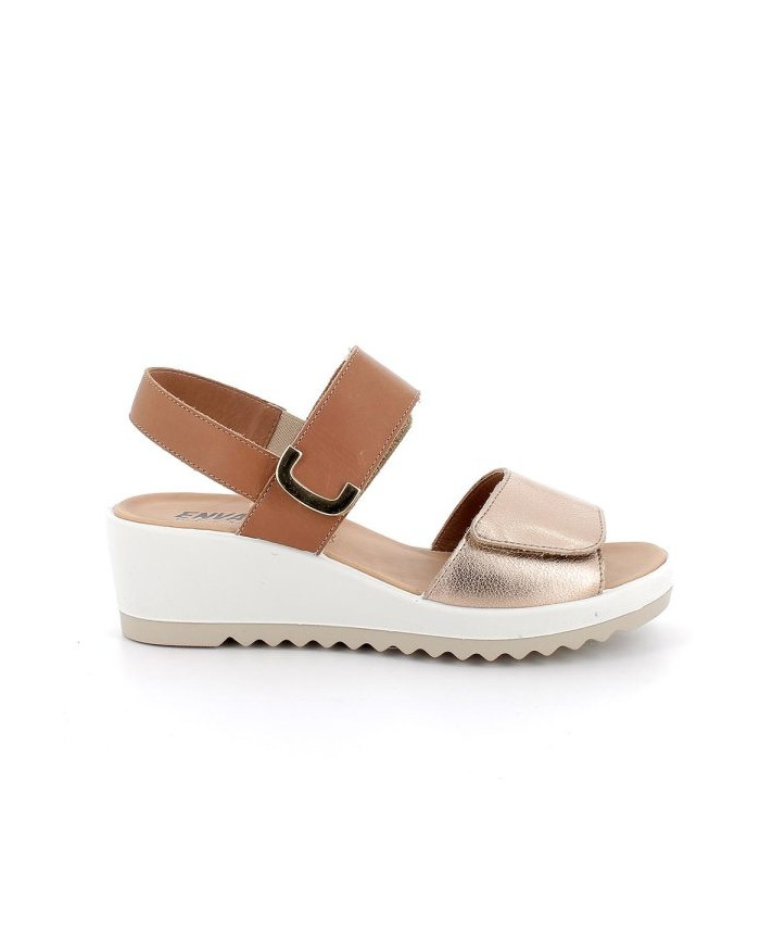 SANDALO CON ZEPPA ENVAL SOFT DONNA FIO.BO.OME/NAPP CHAMPAGNE/BEIGE 7778822