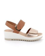 SANDALO CON ZEPPA ENVAL SOFT DONNA FIO.BO.OME/NAPP CHAMPAGNE/BEIGE 7778822