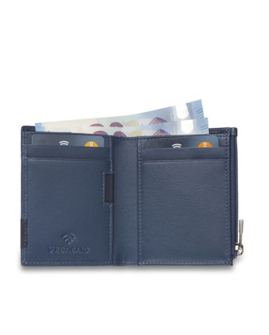 PORTAFOGLIO RONCATO UOMO PIATTO CON CERNIERA MONACO DENIM 41084458