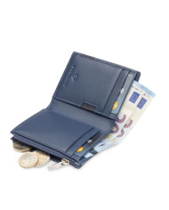 PORTAFOGLIO RONCATO UOMO PIATTO CON CERNIERA MONACO DENIM 41084458