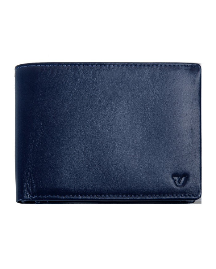 PORTAFOGLIO RONCATO UOMO ORIZZONTALE CON PATTA LATERALE PASCAL NAVY 41290323