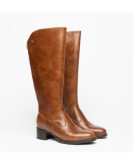 STIVALE CON TACCO NEROGIARDINI DONNA IN PELLE COLORE CUOIO I117561D/400