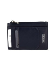 PORTA CARTE DI CREDITO RONCATO UOMO PIATTO CON CERNIERA MANCHESTER BLU NAVY 41006583