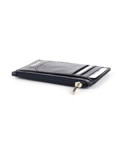 PORTA CARTE DI CREDITO RONCATO UOMO PIATTO CON CERNIERA MANCHESTER BLU NAVY 41006583