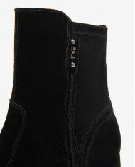 TRONCHETTO  NEROGIARDINI DONNA AROLD VELO NERO T.ALCANTARA NERO TPU ROMANA PLATO' TACCO 6CM I514311D/100