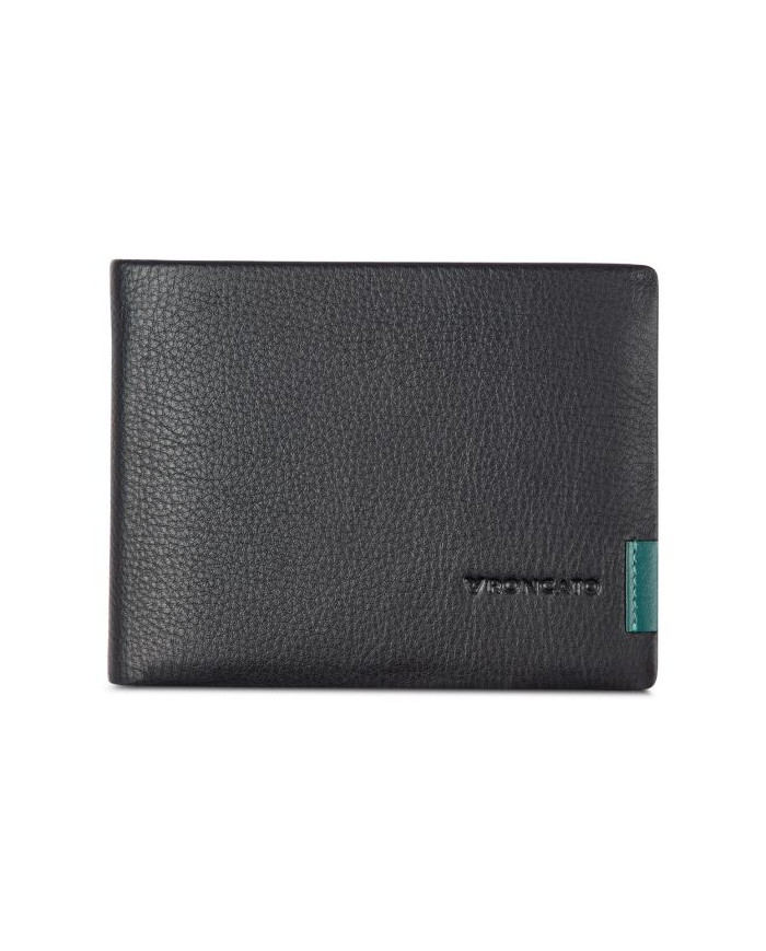 PORTAFOGLIO ORIZZONTALE  CON PORTA MONETE MONACO NERO 9,5X12,5X2CM 41084101