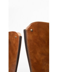 STIVALE CON TACCO NEROGIARDINI DONNA IN PELLE COLORE CUOIO I117561D/400