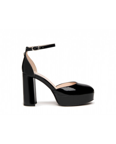 DECOLLETE' NEROGIARDINI DONNA VERNICE NERO TPU E409450D/100