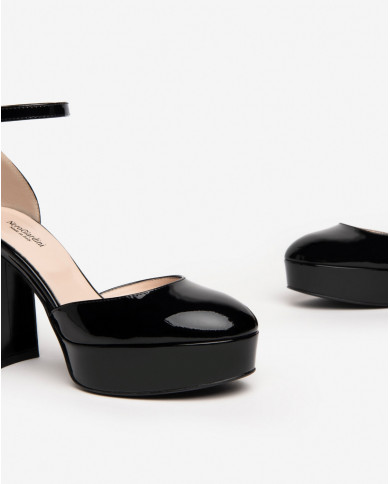 DECOLLETE' NEROGIARDINI DONNA VERNICE NERO TPU E409450D/100