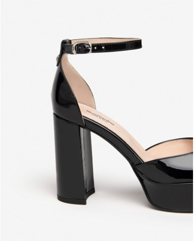 DECOLLETE' NEROGIARDINI DONNA VERNICE NERO TPU E409450D/100