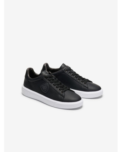 SNEAKERS BLAUER UOMO BUCK/LEA  S5BUCK01/LEA/BUCK01-BLACK/WHITE