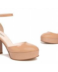 DECOLLETE' NEROGIARDINI DONNA VERNICE NUDO TPU NOZZA NATURALE E307060DE/626