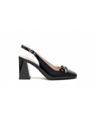 DECOLLETE' NEROGIARDINI DONNA VERNICE NERO ARIA OBERA E409490D/100