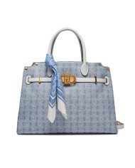 BORSA LIU JO BOSTON BAG BLUE DENIM 40X30X14CM AA4011 T9328 64018