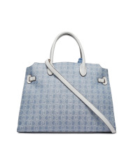 BORSA LIU JO BOSTON BAG BLUE DENIM 40X30X14CM AA4011 T9328 64018