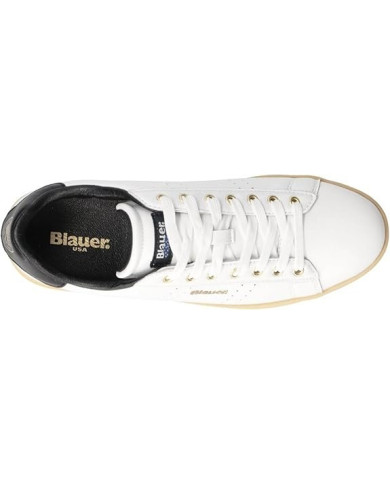 SNEAKERS BLAUER UOMO GRANT01 F5GRANT01/LEA/WHITE/BLACK