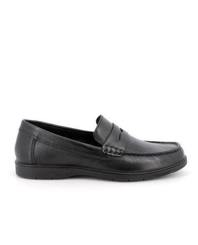 MOCASSINO IGI&CO UOMO VITELLO ALFA    NERO 7612000