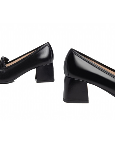 MOCASSINI NEROGIARDINI DONNA IN PELLE OBERA NERO 5,5CM I308650DE/100