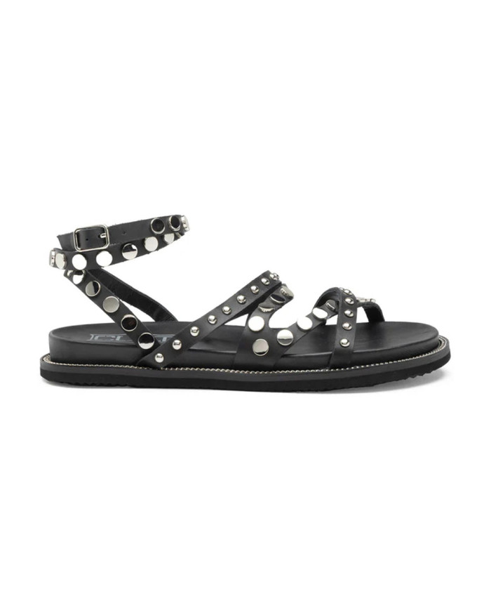 SANDALI CULT DONNA ROSHELLE 3886 SANDAL W LEATHER BLACK/SILVER STUDS CLW388604
