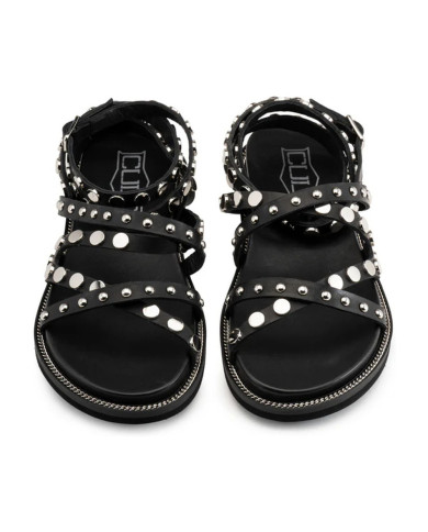 SANDALI CULT DONNA ROSHELLE 3886 SANDAL W LEATHER BLACK/SILVER STUDS CLW388604