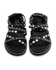 SANDALI CULT DONNA ROSHELLE 3886 SANDAL W LEATHER BLACK/SILVER STUDS CLW388604