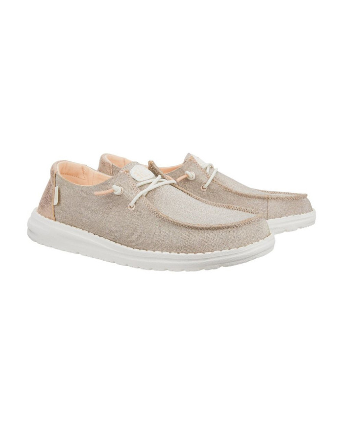 Hey Dude Wendy Metallic Mocassino Donna Beige