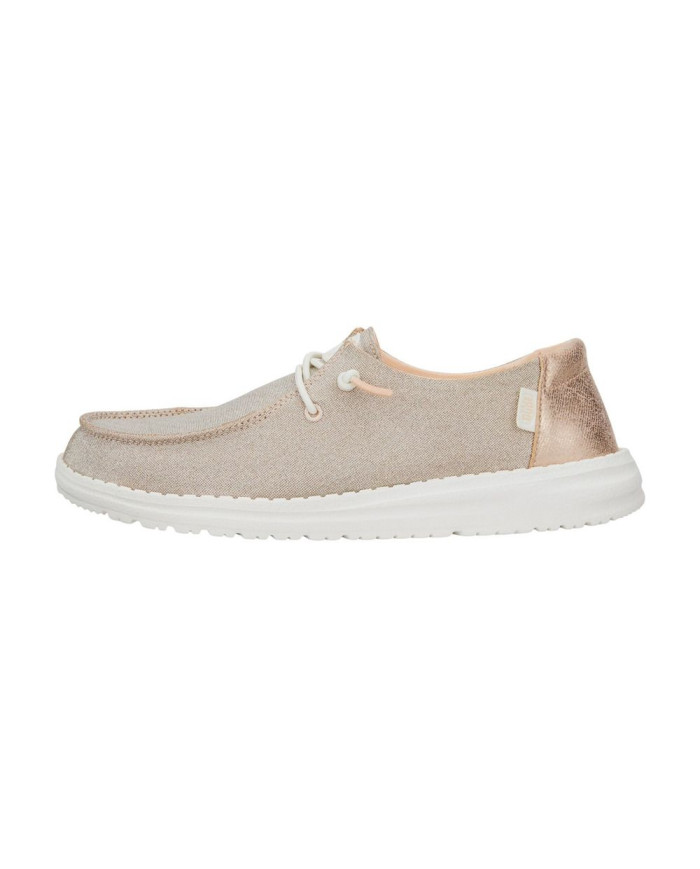 Hey Dude Wendy Metallic Mocassino Donna Beige