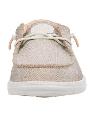 Hey Dude Wendy Metallic Mocassino Donna Beige