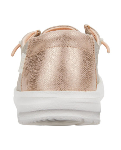 Hey Dude Wendy Metallic Mocassino Donna Beige