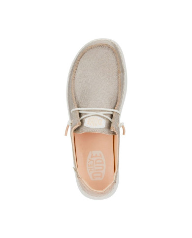 Hey Dude Wendy Metallic Mocassino Donna Beige
