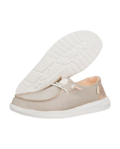 Hey Dude Wendy Metallic Mocassino Donna Beige