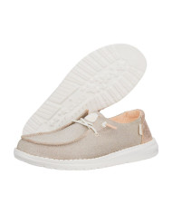 Hey Dude Wendy Metallic Mocassino Donna Beige