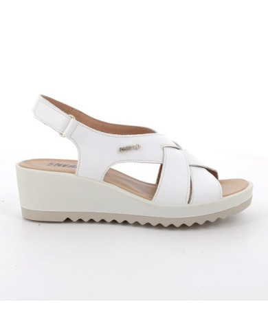 SANDALO CON ZEPPA ENVAL SOFT DONNA NAPPA SOFT BIANCO 7778722