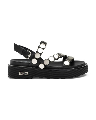 ZIGGY 4770 SANDAL W LEATHER BLACK/STUDS