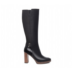 STIVALI CON TACCO NEROGIARDINI DONNA IN PELLE NERO TACCO 9,5 CM  I308920D/100