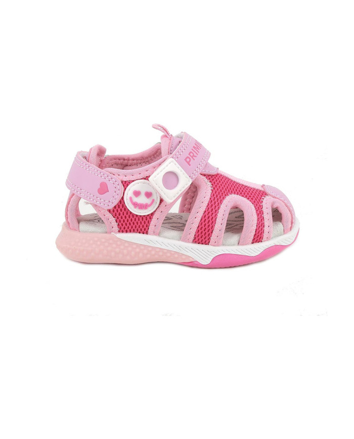 SANDALO PRIMIGI PRIMI PASSI BAMBINA T.RETE/NAPPA PU FUXIA/ROSA 1456100    