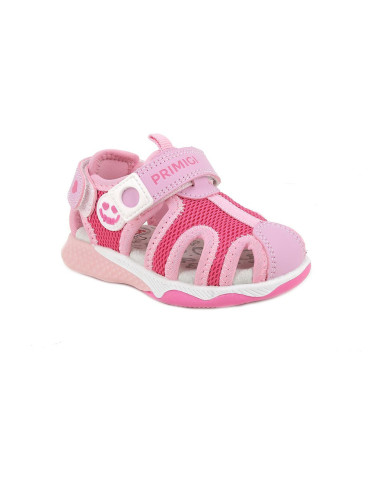 SANDALO PRIMIGI PRIMI PASSI BAMBINA T.RETE/NAPPA PU FUXIA/ROSA 1456100    