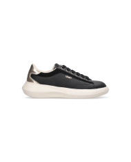 SNEAKERS LIU JO DONNA CASPER 01 - SNEAKER CALF LEATHER/COW SUE BLACK/LIGHT GOLD BA6069P0304S1189