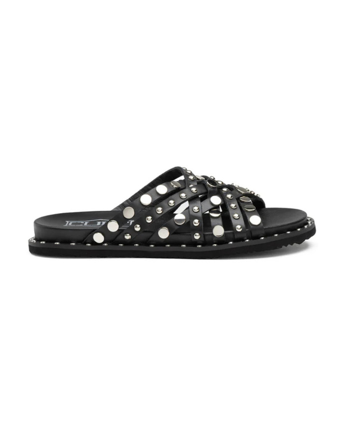 SANDALO CULT DONNA ROSHELLE 4275 SANDAL W LEATHER BLACK/SILVER STUDS CLW427503