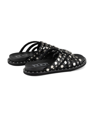 SANDALO CULT DONNA ROSHELLE 4275 SANDAL W LEATHER BLACK/SILVER STUDS CLW427503
