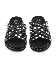 SANDALO CULT DONNA ROSHELLE 4275 SANDAL W LEATHER BLACK/SILVER STUDS CLW427503