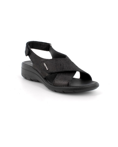 SANDALO CON ZEPPA ENVAL SOFT DONNA  SCAMOS.NINFEA NERO 1280900