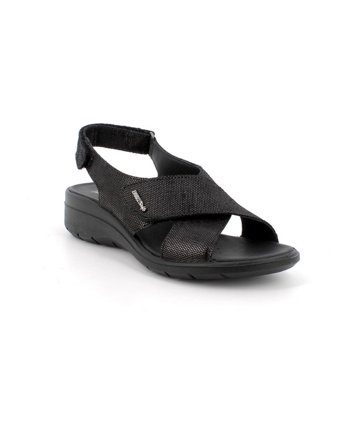 SANDALO CON ZEPPA ENVAL SOFT DONNA  SCAMOS.NINFEA NERO 1280900
