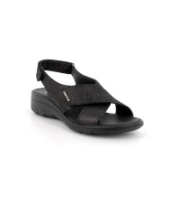 SANDALO CON ZEPPA ENVAL SOFT DONNA  SCAMOS.NINFEA NERO 1280900