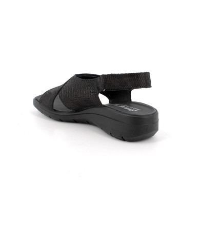 SANDALO CON ZEPPA ENVAL SOFT DONNA  SCAMOS.NINFEA NERO 1280900